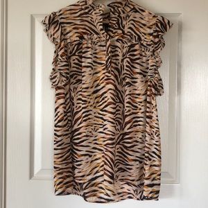 Tiger print blouse